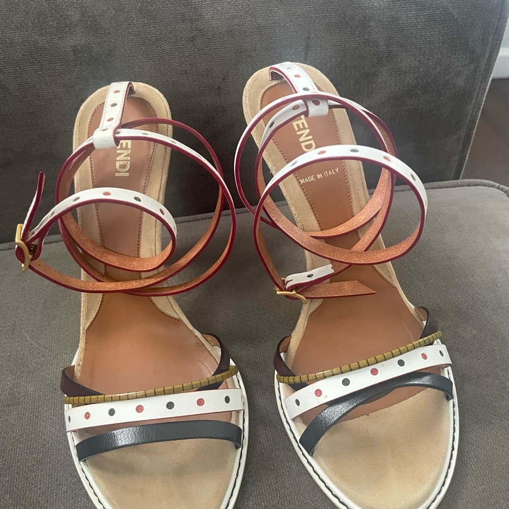Fendi Women's Multicolor Strappy Sandals